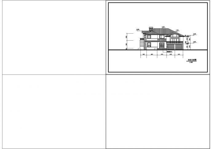 某地区二层别墅建筑设计方案施工图纸_图1