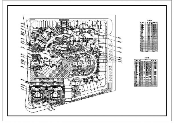 某星海岸植物规划设计详细施工方案CAD图纸-图一
