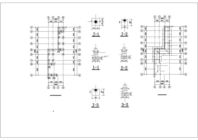 福州市某大型园林内部观景亭廊建筑设计CAD图纸_图1