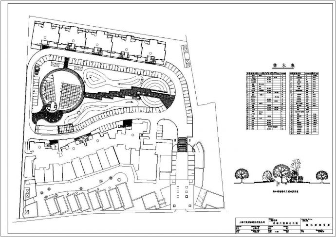 某花城三期绿化规划设计详细施工方案CAD图纸_图1