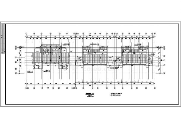 塞纳河住宅小区6号楼（六层框架结构）设计cad全套建筑施工图（ 含设计说明）-图二