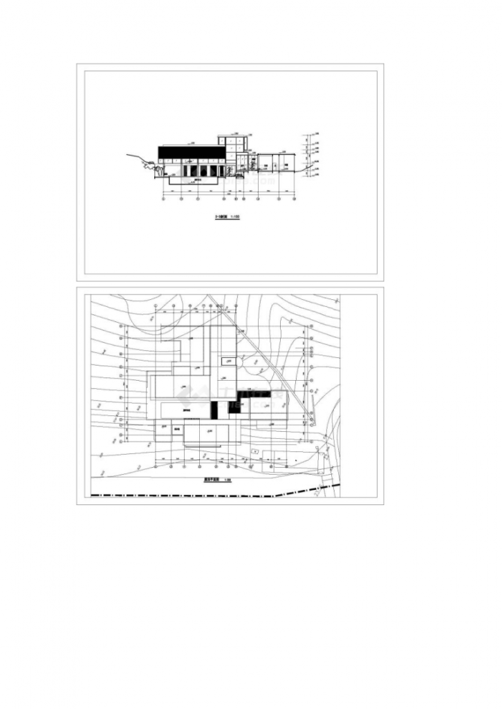 某二层现代山地别墅建筑方案图-图二