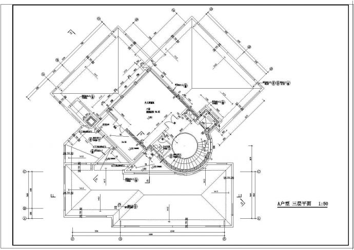 北京某墅别墅建筑设计CAD全套图带效果图_图1