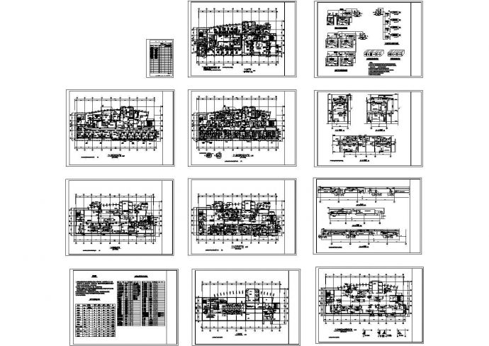 某洁净手术部暖通空调设计cad施工图_图1