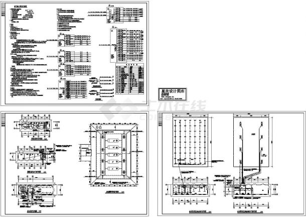 南京某高速加油站电气施工设计cad图纸，共3张-图一