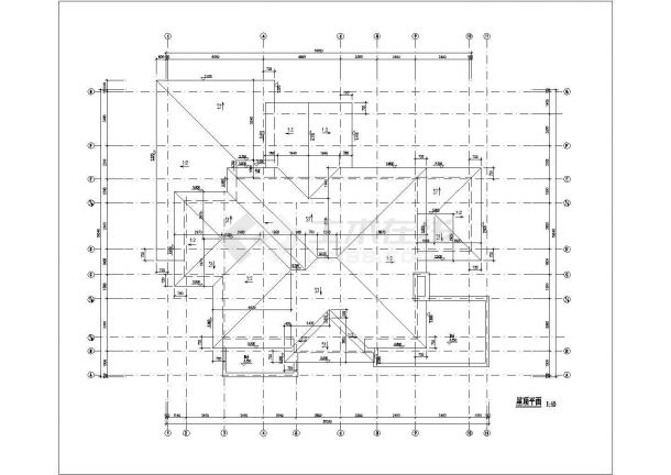 某县多层别墅建筑设计CAD参考图-图二