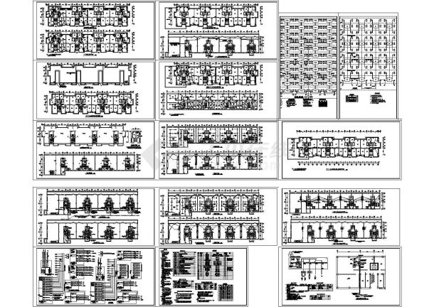 某城市高层住宅楼电气设计施工CAD图（甲级设计院设计，标注详细）-图二