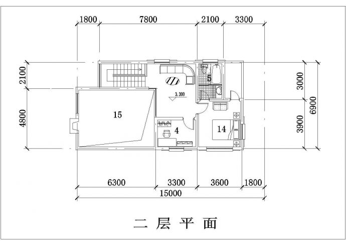 欧式两层别墅建筑设计施工图纸_图1