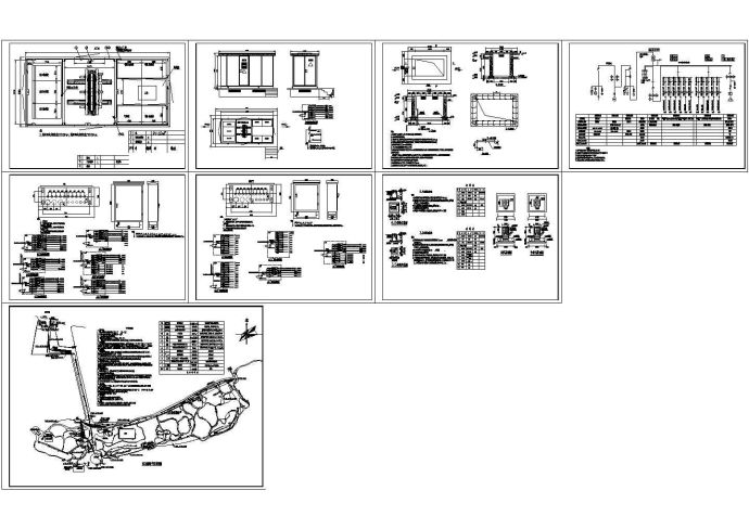 某公园电气施工cad图，共八张_图1
