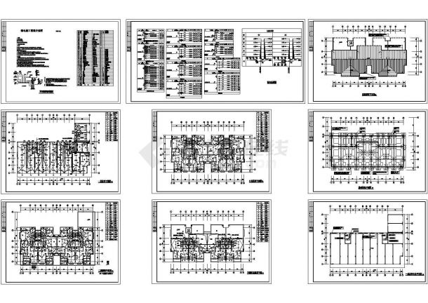 某小区6层住宅楼电气设计施工图纸-图一