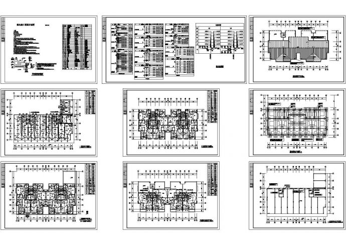 某小区6层住宅楼电气设计施工图纸_图1