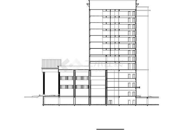 某城市五星酒店公共建筑设计CAD详图-图一