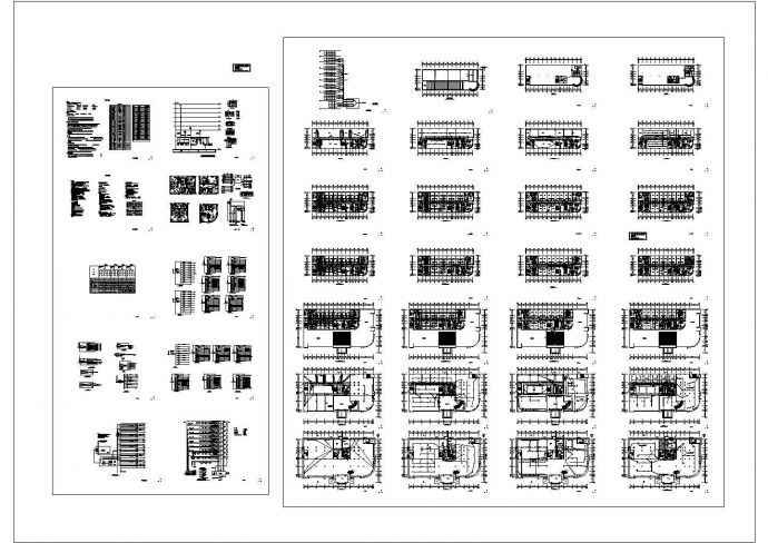 十层综合办公楼电气施工cad图，共三十八张_图1