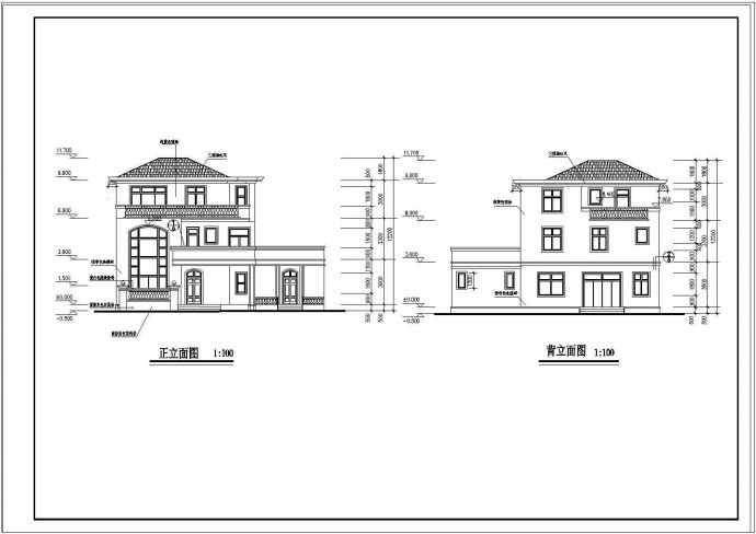 新小户型别墅全套建筑设计施工图纸_图1