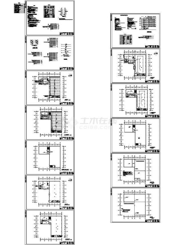 某五层服装厂电气CAD施工图纸-图二