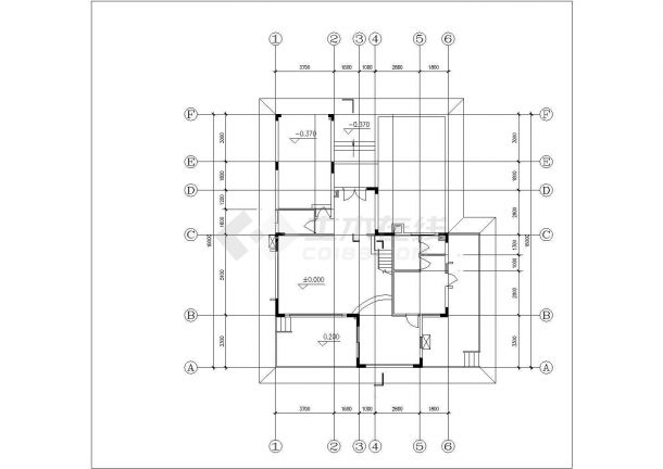 沧州市某村镇250平米3层混合结构乡村别墅平立剖面设计CAD图纸-图一