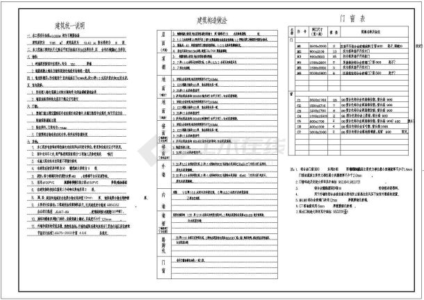 某多层框混结构餐厅设计cad详细建施图纸（ 含设计说明）-图一