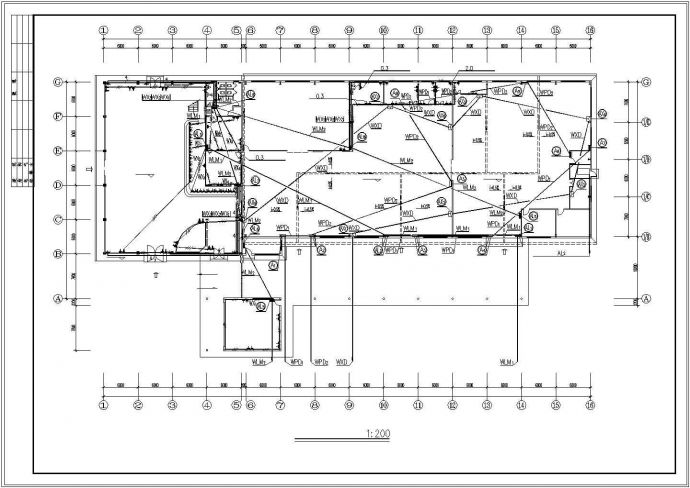 汽车展厅及维修车间电施CAD图纸_图1