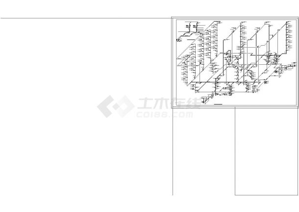 某大型商场给排水和消防全套CAD图纸-图一