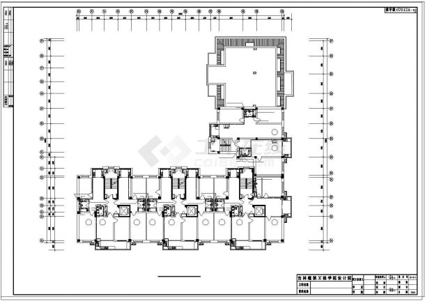 小区高层商品房给排水和采暖CAD全套图纸-图二