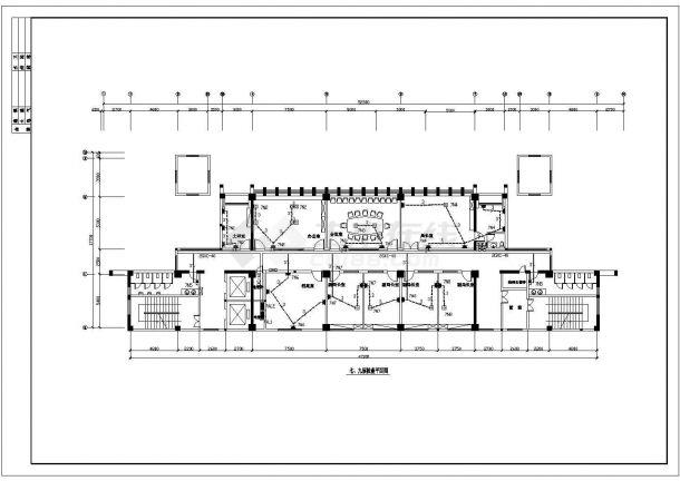 广播电视中心十二层大楼电气工程设计CAD全套图纸-图二