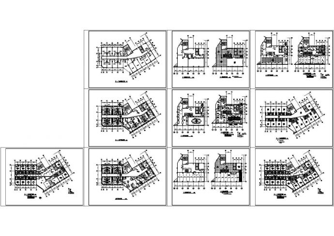 某十二层国际酒店CAD整套平面及装修设计图纸（甲级院设计）_图1