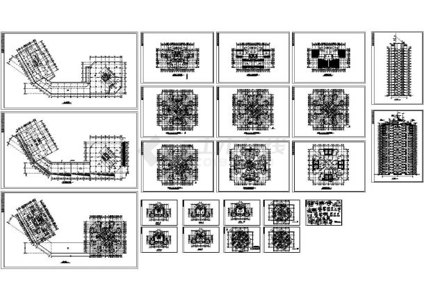 某高层框架结构住宅楼设计cad全套建筑施工图（甲级院设计，23张图）-图一