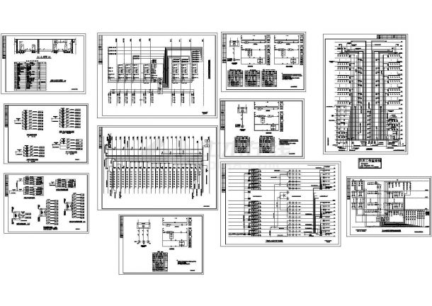 某高档社区高层住宅楼电气系统设计CAD施工图-图一