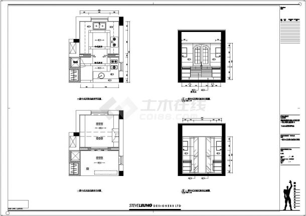 现代简约风格华侨城样板间装修施工图（附手绘效果图）-图一