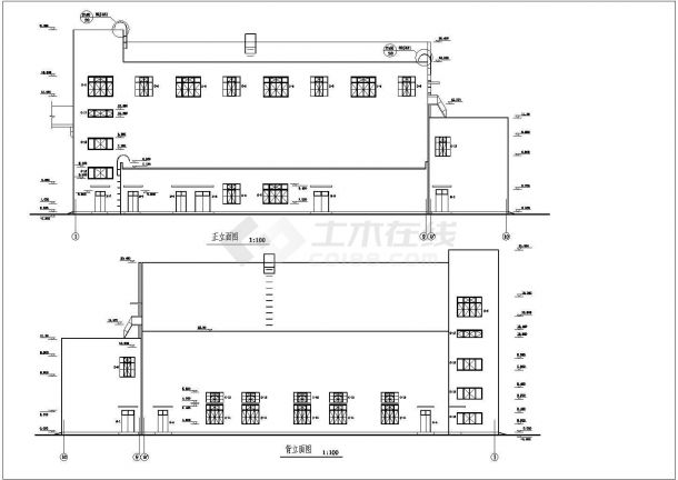 某集中供热站建筑设计详细施工方案CAD图纸-图二