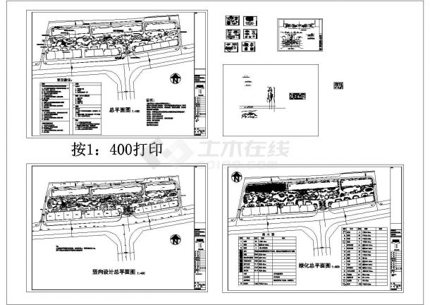 某江南民居小区规划设计详细施工方案CAD图纸-图一