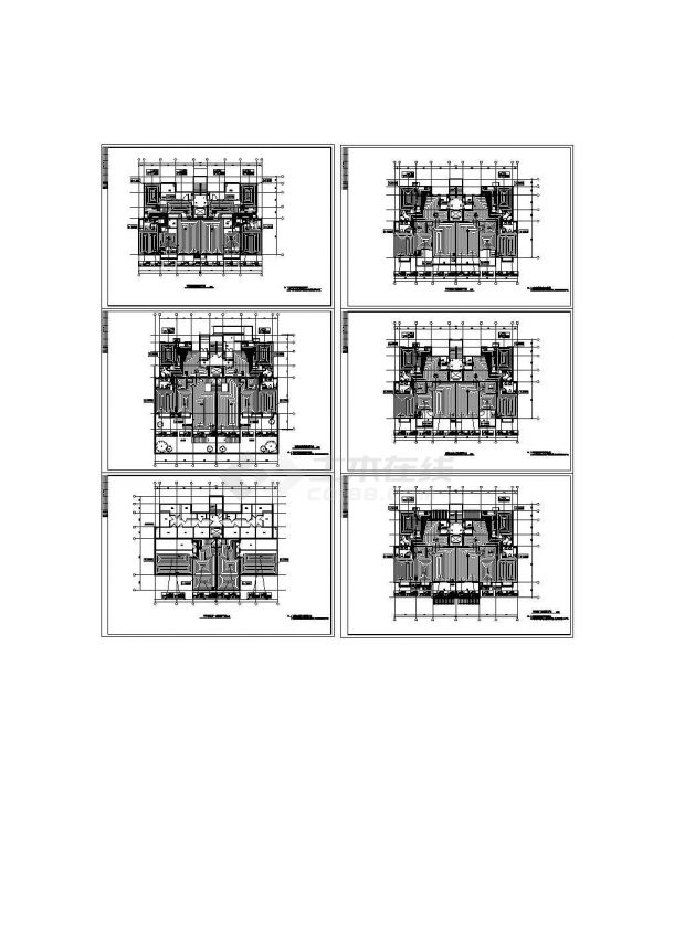 某六层住宅楼地板辐射采暖平面设计cad施工图-图二
