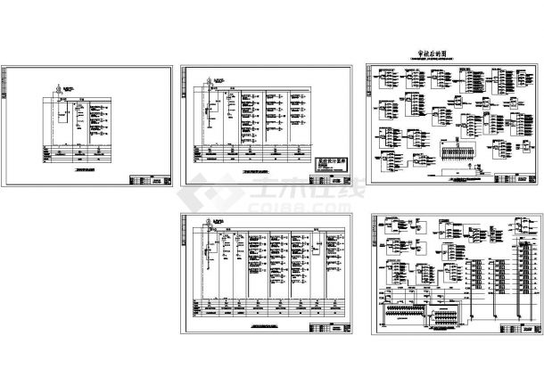 二期住宅配电系统设计cad图，共五张-图二