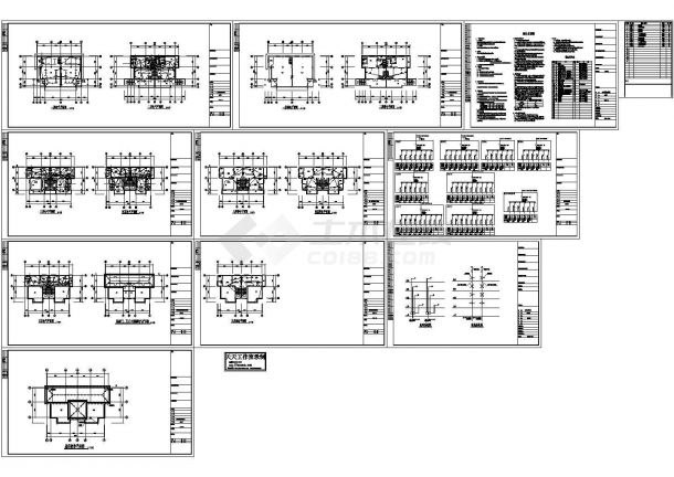 某县城五层框架结构别墅强弱电系统设计CAD施工图-图一