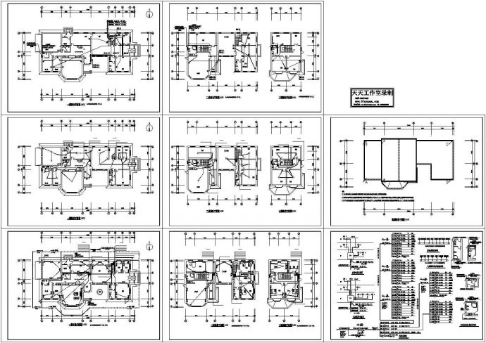 2层农村经典住宅楼电气设计CAD施工图_图1