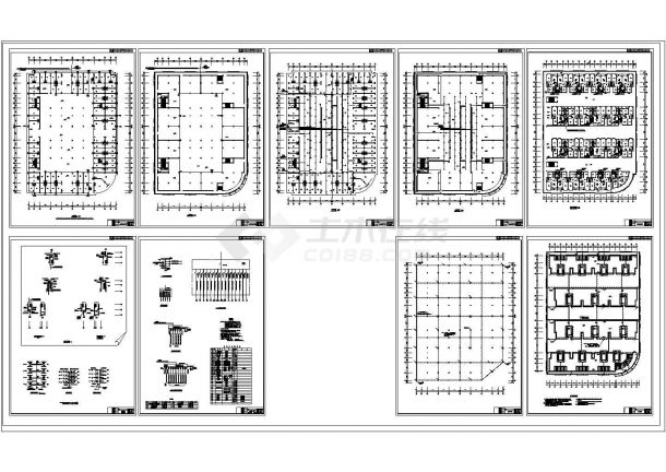 某六层商住楼电气cad施工图纸-图二