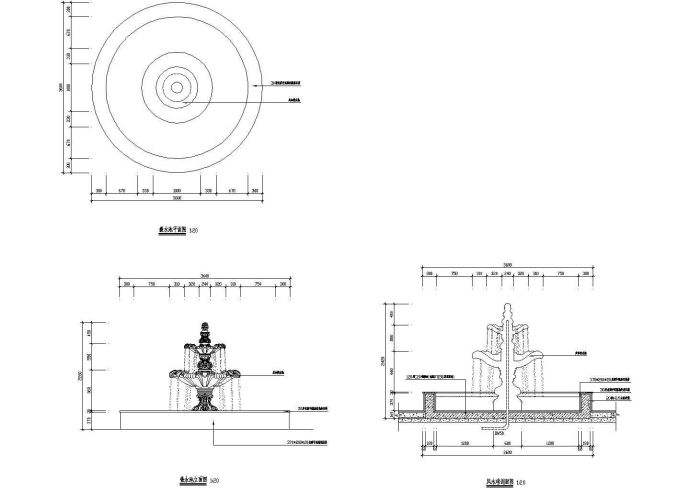 叠水钵建筑CAD参考图_图1