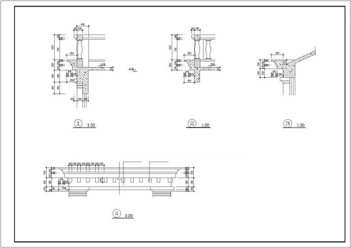 大型别墅建筑设计CAD图纸_图1