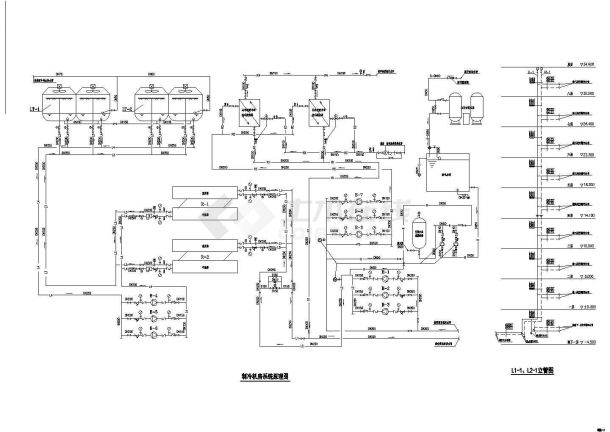 某市办公大楼空调系统设计cad平面施工图-图二