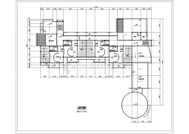 幼儿园设计方案带效果图CAD-图二