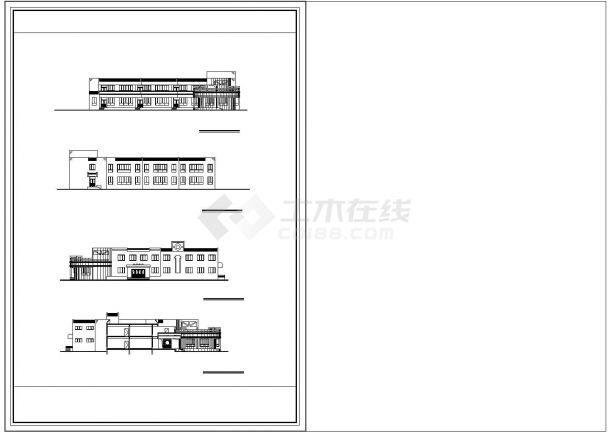 某地区幼儿园建筑设计施工图纸-图二