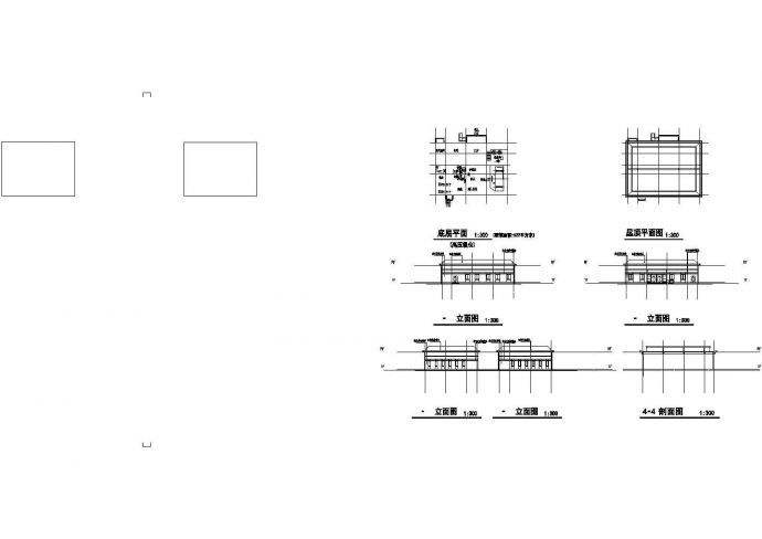 某人民医院一层砖混结构高压氧舱设计cad全套建筑扩初图（标注详细）_图1