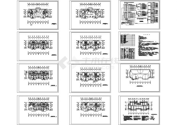 某地教工住宅楼电气设计施工CAD图（甲级设计院设计，标注详细）-图一