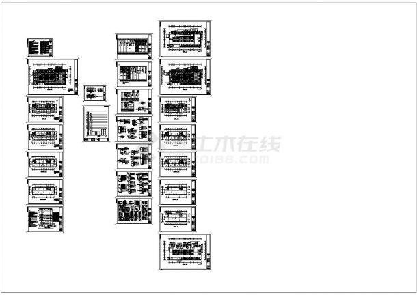 某十一层综合楼电气CAD施工图纸-图一