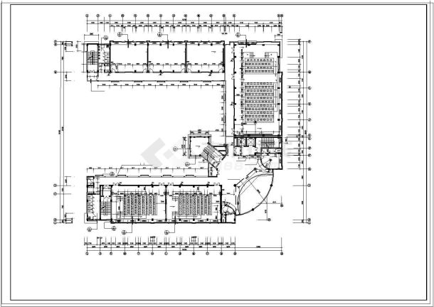 大学高层教学综合楼全套CAD建施图纸-图一