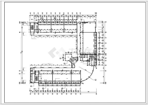 大学高层教学综合楼全套CAD建施图纸-图二