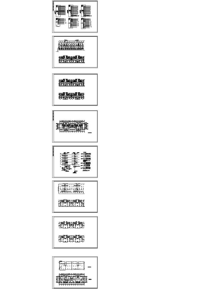 浙江某六层商住楼电气cad施工图纸_图1