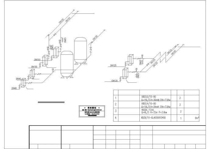厂房设计_某厂房采暖及给排水消防设计图cad图纸_图1