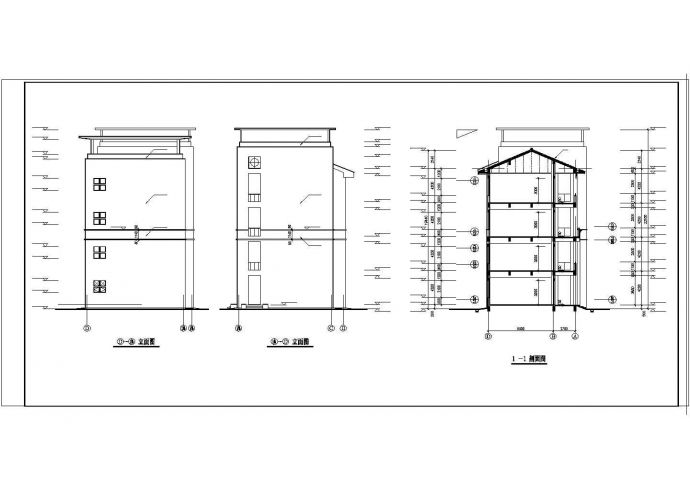 某学校教学楼设计CAD建设施工参考图_图1