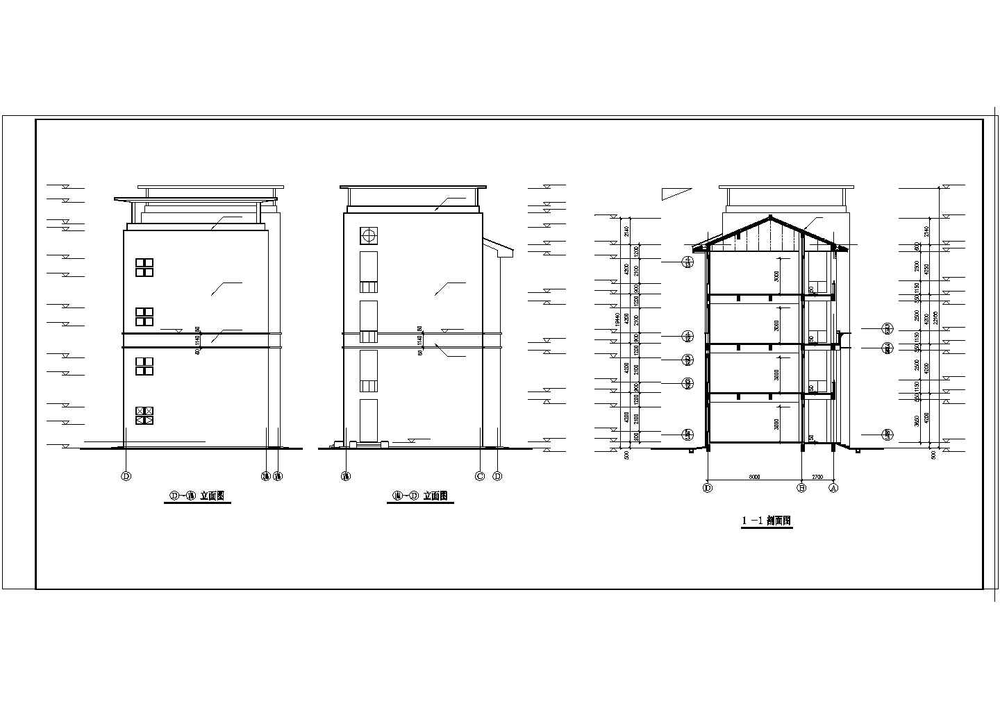 某学校教学楼设计CAD建设施工参考图